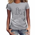 thumbnail image 1 of T-shirts Graphiques pour Femmes Mode Hauts pour Femmes Manches Courtes Blouse Ample Col Rond T-Shirt Imprimé T-Shirt Hauts Chemises à Manches Courtes pour Femmes T-Shirts Sois Gentille pour Femmes Chemisiers à Manches Courtes pour Femmes, 1 of 4
