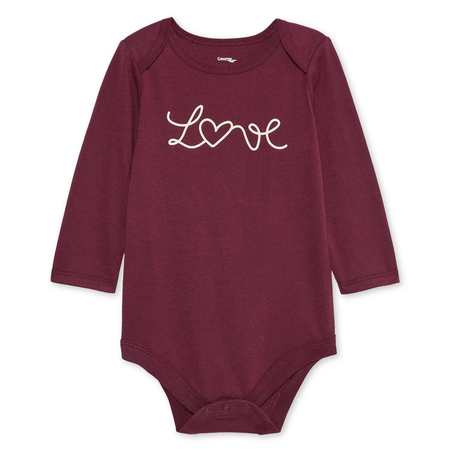 George Baby Girls' Long-Sleeve Bodysuit