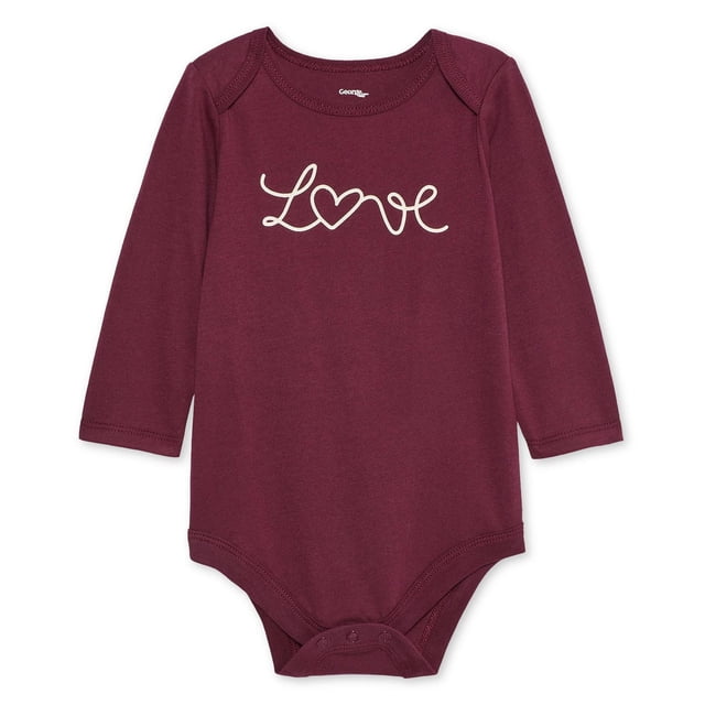 George Baby Girls' Long-Sleeve Bodysuit