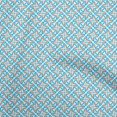 thumbnail image 1 of oneOone Georgette Viscose Baby Blue Fabric Asian Block Fabric For Sewing Printed Craft Fabric By The Yard 42 Inch Wide, 1 of 4