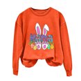 thumbnail image 2 of EGNMCR Easter T-shirt Imprimé T-Shirts Graphiques pour Femmes T-Shirts pour Femmes T-shirt à Col Rond pour Femmes Easter Imprimé Haut à Manches Longues Chandails T-Shirts pour Femmes, 2 of 4