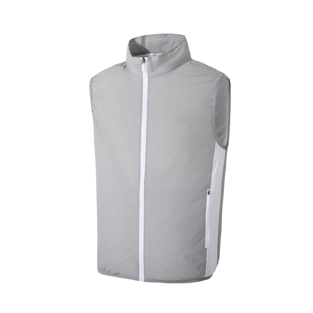 ZheElen Waterproof And Windproof Cooling Vest For Outdoor Activities Microporous Sweat gray XL