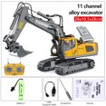 thumbnail image 1 of POINTERTECK 2.4G High Tech 11 Channels RC Excavator Dump Trucks Bulldozer Alloy Plastic Engineering Vehicle Electronic Toys, 1 of 5