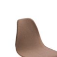 thumbnail image 3 of Shell Chair Seat Cover Conferences Hotel Dining Room Chair Cover Slipcover Anti-Dust brown, 3 of 8