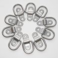 thumbnail image 4 of 10 Pack D Ring Tie Downs Anchor, 1/4 Stainless Steel Heavy Duty Tie Down Rings, 4 of 5