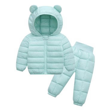 TBWNWG Lightweight Padded Girls Outfits Set - Autumn Winter Coat Jacket for Children,Size 12-18 Months