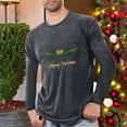 thumbnail image 2 of Pyjamas de Noël pour Hommes Pyjamas de Sport et D\'entraînement Physique pour Hommes T-Shirt Imprimé de Noël à Manches Longues et Col Rond pour Hommes, 2 of 4