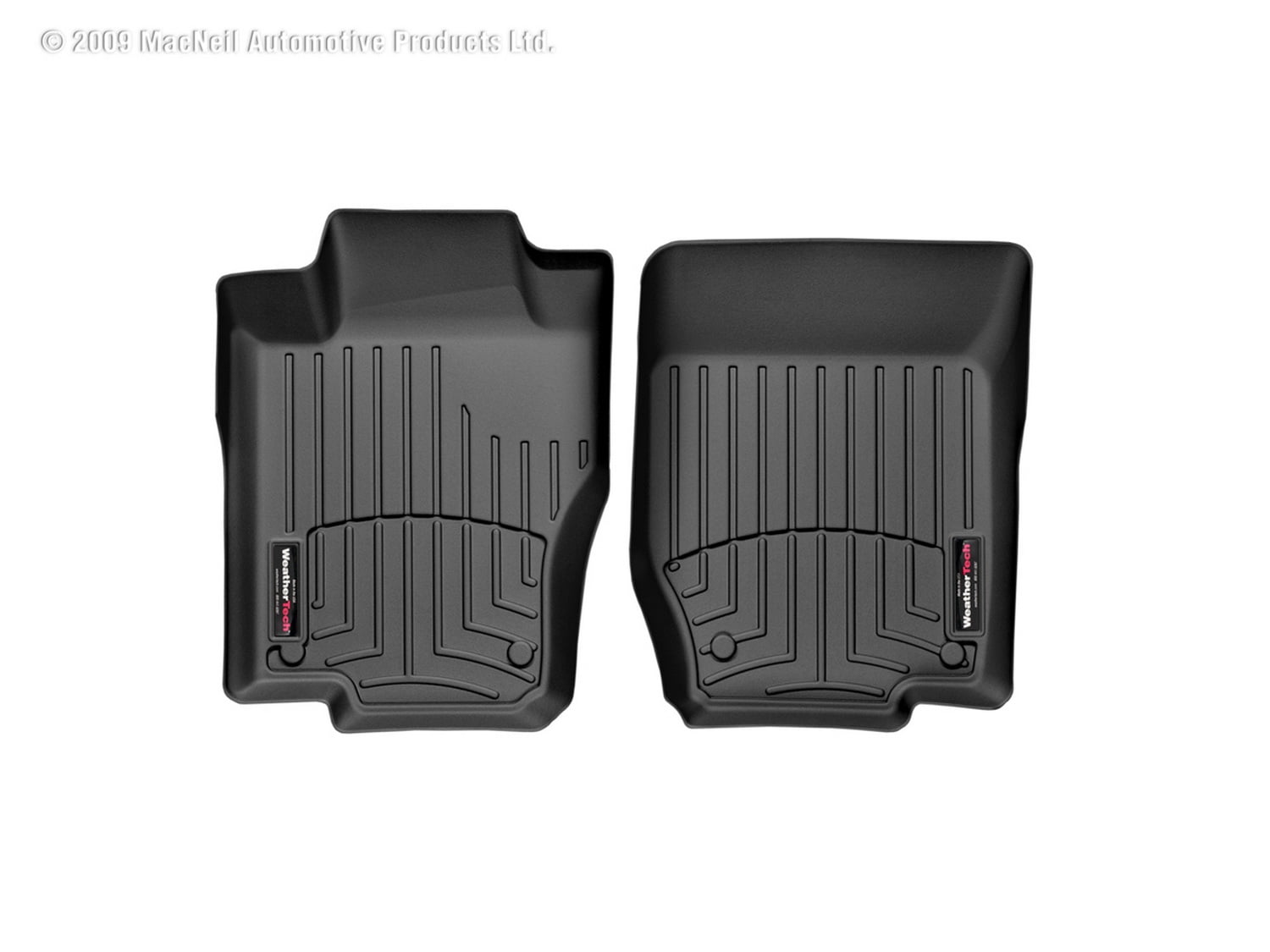 Weathertech (USA) WTC441661 Floor Liner DigitalFit (R) Molded Fit; Raised Channels With A Lower Reservoir; Black; High-Density Tri-Extruded Material; 2 Piece