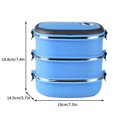 thumbnail image 3 of Yhmxh Lunch Box for Women/Men Meal Prep Containers Rectangular Lunch Box Student Insulated Lunch Box Portable Lunch Box lunch boxes, 3 of 3