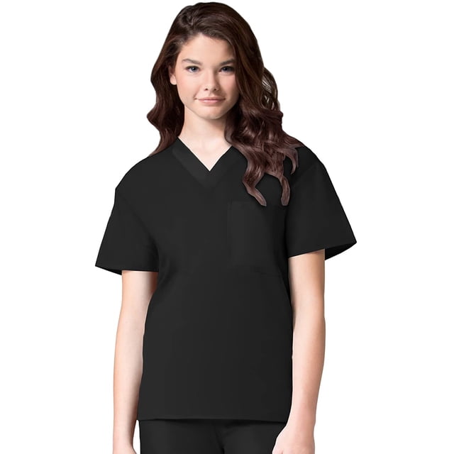 Maevn Unisex Core V-Neck TopBlack, XX-Large