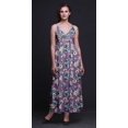 thumbnail image 3 of Bimba Robe Longue d'Été Sans Manches à Imprimé Teinture sur Nœuds Florale pour Femme, Décontractée, Maxi, de Plage - Grand, 3 of 5