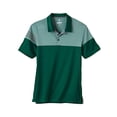 thumbnail image 2 of Adidas Mens Heathered 3-Stripes Colorblock Polo, L, Collegiate Green, 2 of 2