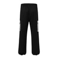 thumbnail image 5 of Men's Cargo Work Pants Straight Fit Casual Adjustable Hem Daily Wear Comfortable Loose Fit Jogger Trousers with Drawstring, 5 of 5