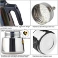 thumbnail image 4 of Premium Stainless Steel Italian Coffee Maker, Classic Coffee Maker (100/200/200/450 ML) For Induction Cooker, 4 of 5