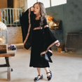thumbnail image 1 of LOVZFMLL Robe Style Cour en Velours à Manches Longues avec Motif d'Halloween pour Fille, 1 of 3
