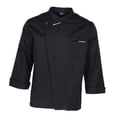 thumbnail image 4 of Unisex Men Chef Jacket Long Sleeve Shirt Coat Baker Jacket Kitchen Uniform Uniform Workwear With Concealed Buttons XXL black, 4 of 8