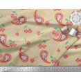 thumbnail image 3 of Soimoi Poly Georgette Fabric Floral & Paisley Decor Fabric Printed Yard 42 Inch Wide, 3 of 3