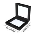 thumbnail image 2 of EGNMCR Room Decor, Floating Frame Display Box Transparent PE Film Jewelry Storage Box For Bracelets Necklaces Earrings Rings Hanging Display Stand For Coins Medals Crafts Chips Display items, 2 of 2