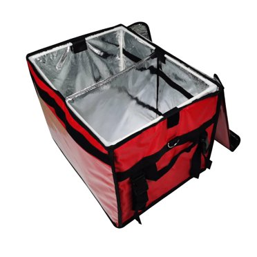kurtrusly Sac Thermique de Livraison à Emporter Glacière Boîte Traiteur Commerciale pour Restaurants 62 L Rouge 62 L