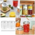 thumbnail image 4 of 12Pcs Small Mason Jars with Airtight Lid Clear Canning Jar Reusable Small Jams Jars, 4 of 5