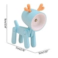 thumbnail image 3 of Meitianfacai Cute Pet Night Light Student Dormitory Reading Mini Table Lamp Bedroom Sleep Lamp Desktop Decoration, Blue, 3 of 3