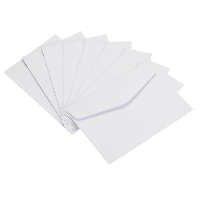Unique Bargains Blank Small Items Storage Card Holder Mini Envelopes, White, 100 Pack