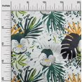 thumbnail image 2 of oneOone Velvet Green Fabric Tropical Sewing Craft Projects Fabric Prints By Yard 58 Inch Wide, 2 of 5
