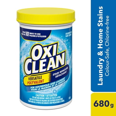 OxiClean All‑Purpose Stain Remover Powder for Household, Laundry, Carpet & Upholstery, Colour Safe, Chlorine Bleach Free, 680 g