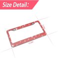 thumbnail image 2 of CUITING 2PCS Bling Car License Plate Frame  Sparkly Rhinestone Stainless Steel License Plate Cover/Holder  Universal for Most Cars  SUVs  Vehicles with Screw Set  Auto Accessories for Wom, 2 of 14