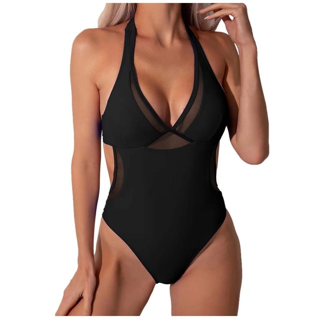 Women's Solid Color Stylish Swimsuit With Steel Chest Pad - For Daily Wear And Backyard Barbecues