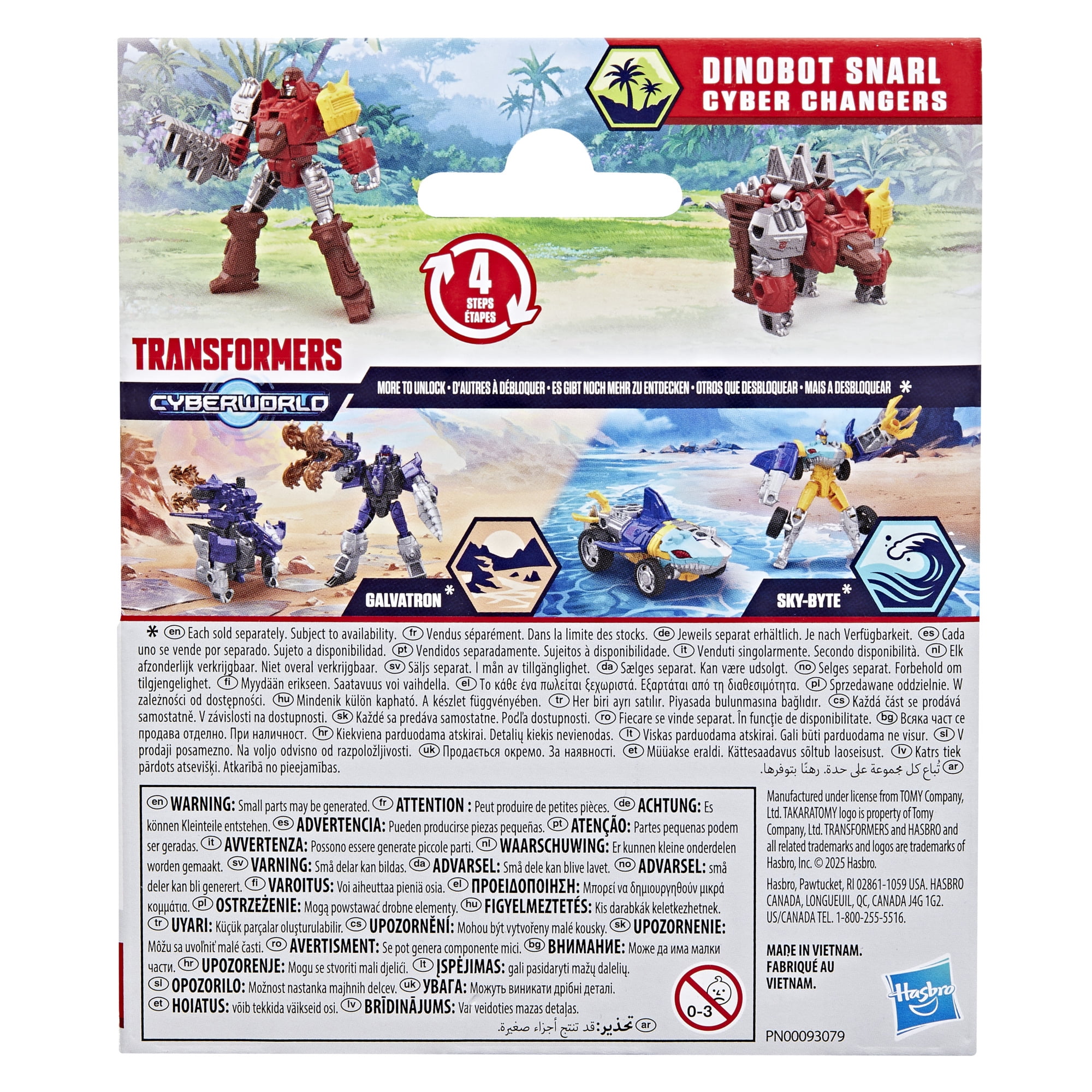 Transformers CYBERWORLD Cyber Changers Dinobot Snarl Action Figure