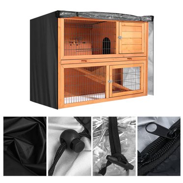 Housse Anti-Poussière pour Clapier à Lapin, Tissu Oxford Double Couche pour Cage à Volaille, Housse pour Clapier à Lapin Méticuleusement Conçue