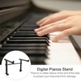 thumbnail image 4 of Adjustable Keyboard Stand for Electronic Piano with Sturdy Iron Frame Black Color Fits Most Sizes, 4 of 8