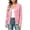 cardigan Rose-Mesh pour Femme, variante sur Dazajoo Cardigans Amusants pour Femmes Chic Décontracté Légers Tendance Manches Longues Col à Revers Boutonné Cardigans Tricotés Rose, TG