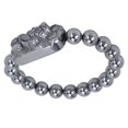 thumbnail image 1 of Terahertz Round Beads Bracelet, Elastic Rope Unblock Meridians Promote Blood Circulation Natural Terahertz Bracelet  For Wrist, 1 of 8