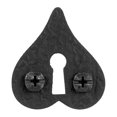 thumbnail image 1 of Acorn AMNBP Smooth Iron Heart Keyplate - Black, 1 of 1