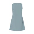 thumbnail image 4 of Timegard Robes pour Femmes Col en V Été Décontracté Robes T-Shirt Sortie de Plage Robe Débardeur avec Poches, 4 of 5