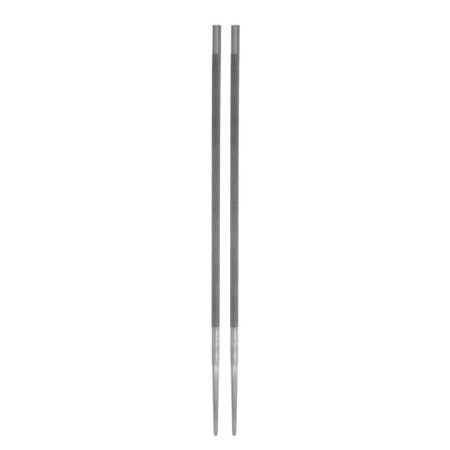Unique Bargains Chainsaw File, 13/64' (5.2mm) Round High Carbon Steel Double Cut Sharpen Rasp, 2 Pack