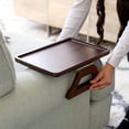 thumbnail image 2 of AMERTEER 1pc Couch Arm Table Clip On Tray Sofa Table For Couches  Couch Arm Tray Table  Portable Table  TV Table And Side Tables For Small Spaces  Stable Sofa Arm Table For Eating And Dri, 2 of 5