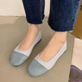 thumbnail image 3 of Casual Shoes For Women, Color-Block Canvas Slip-On Flats with Round Toe and Soft Sole for Spring and Summer, Large Sizes Available, 3 of 5