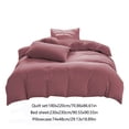 thumbnail image 3 of PRETXORVE All-Season Bedding Set - 4-Piece Washable Solid Color Bed Sheet Duvet Cover and Pillowcases, 3 of 9