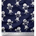 thumbnail image 1 of Soimoi Rayon Fabric Leaves & Floral Block Print Fabric by The Yard 42 Inch Wide, 1 of 3