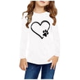 thumbnail image 2 of RXIRUCGD Chemises à Manches Longues pour Filles, Col Rond Mignon, Blouses Décontractées Élégantes (Blanc, Taille : 3 Ans), 2 of 5
