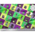 thumbnail image 2 of Soimoi Japan Crepe Satin Fabric Cactus Tree Print Fabric by The Yard 42 Inch Wide, 2 of 5