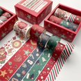 thumbnail image 2 of Sticker 6 Rolls Washi Tape Christmas Design Wafu Kawaii Masking Sticker Decor for Decoration, 2 of 6