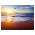 thumbnail image 2 of Stunning Blue Waves and Brown Sand - Beach Photo Canvas Print, 2 of 3