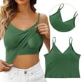 thumbnail image 1 of Women's Tanks & Product Title Shelf Bra Camisoles Adjustable Spaghetti Strap Tank Tops Basic Layer, 1 of 7