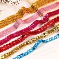 thumbnail image 3 of Uxcell 0.6 Inch x 7 Yards Sequins Trim Flat Sequin Paillette Ribbon Strip for Crafts, DIY Sewing Costume Gold Tone, 3 of 7