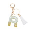 thumbnail image 2 of Clearance! New White Tassel Letter Key Chain Crystal Drop Pendant Fashionable Bag Key Chain Wish List Sales & Deals #33, 2 of 2