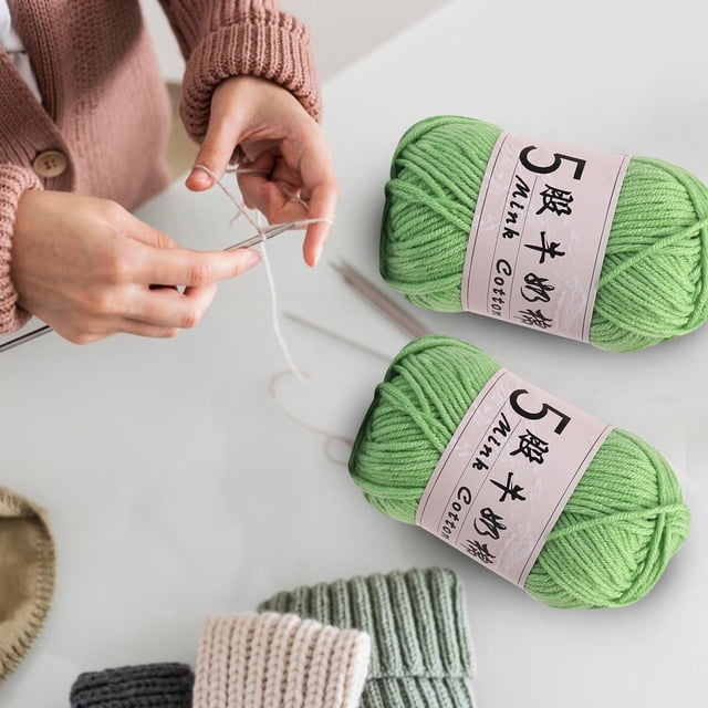 Clearance Tyidzon Wool Yarn for Crocheting Soft Crochet Thread Yarn, Lightweight Wool Yarn for Crochet Hand Knitting Crocheting Crafting